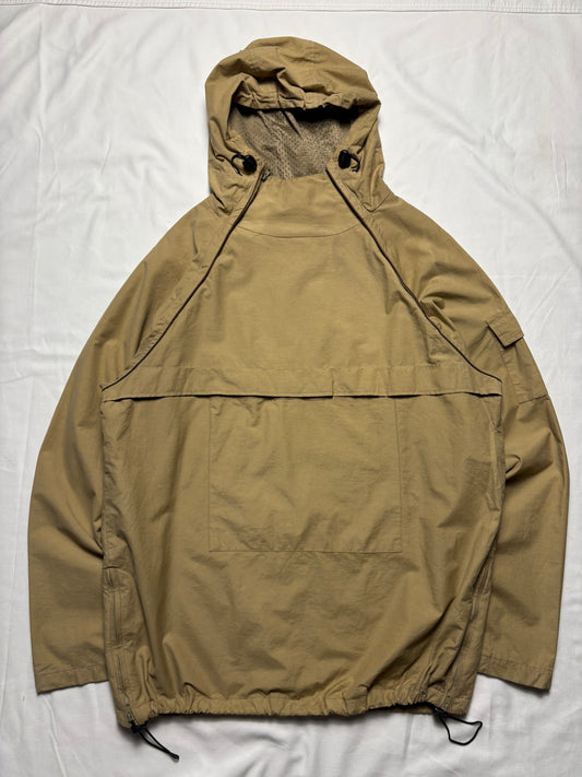 Vintage Overstreet Dual Asymmetrical Zip Khaki Nylon Jacket (M)