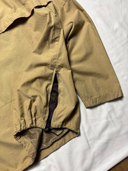 Vintage Overstreet Dual Asymmetrical Zip Khaki Nylon Jacket (M)