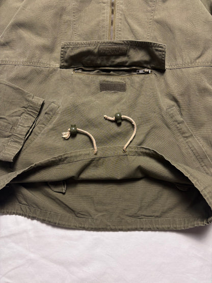 Vintage US Army Military Khaki Green Smock Jacket (M)