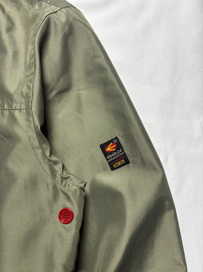 Vintage Energie Double Zip Khaki Technical Track Top (L)