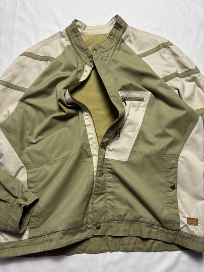 True Vintage 80s Khaki + Beige Reversible Canvas Jacket (L)