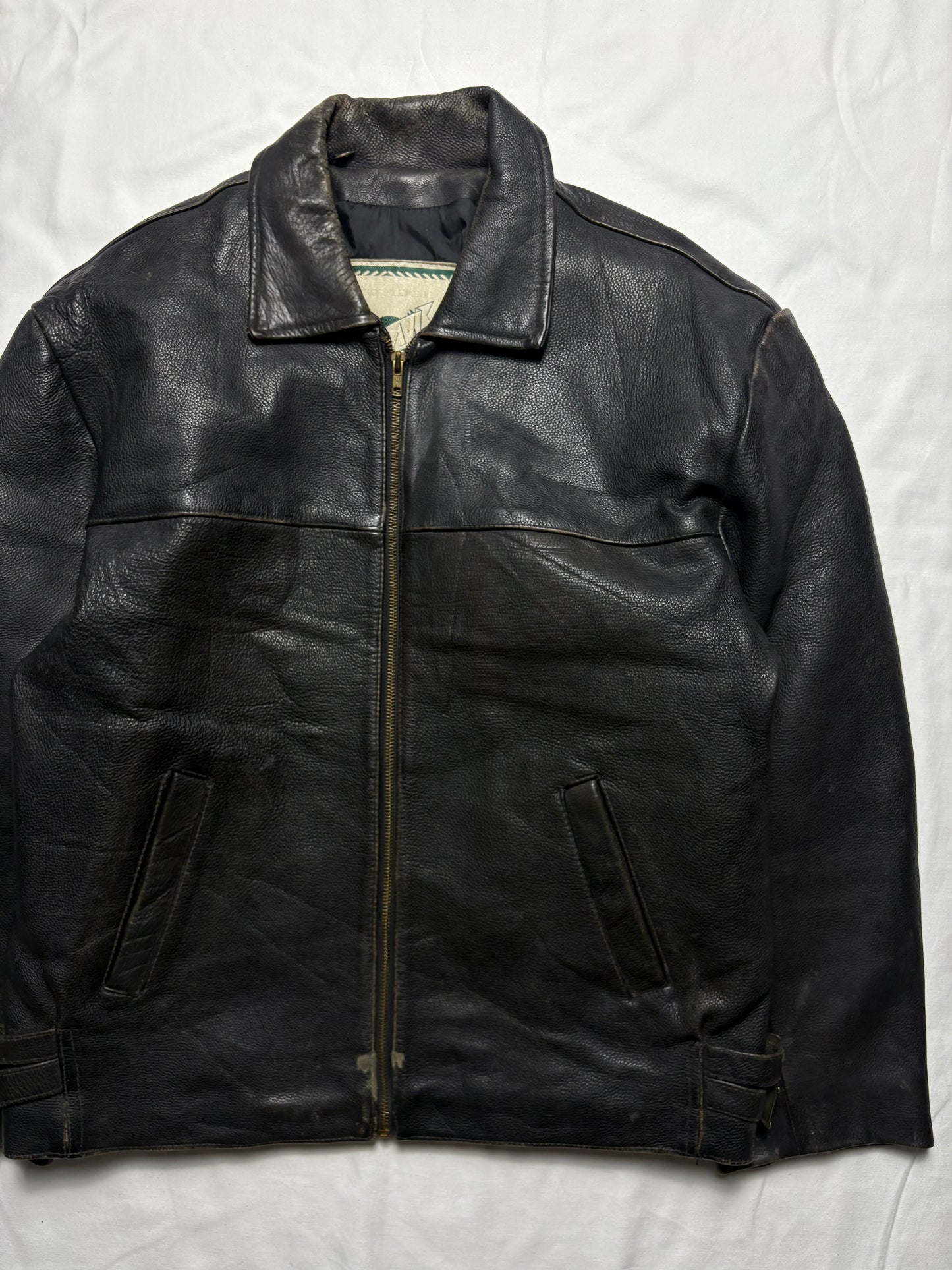 Vintage Ami 90s Genuine Leather Jacket (M)