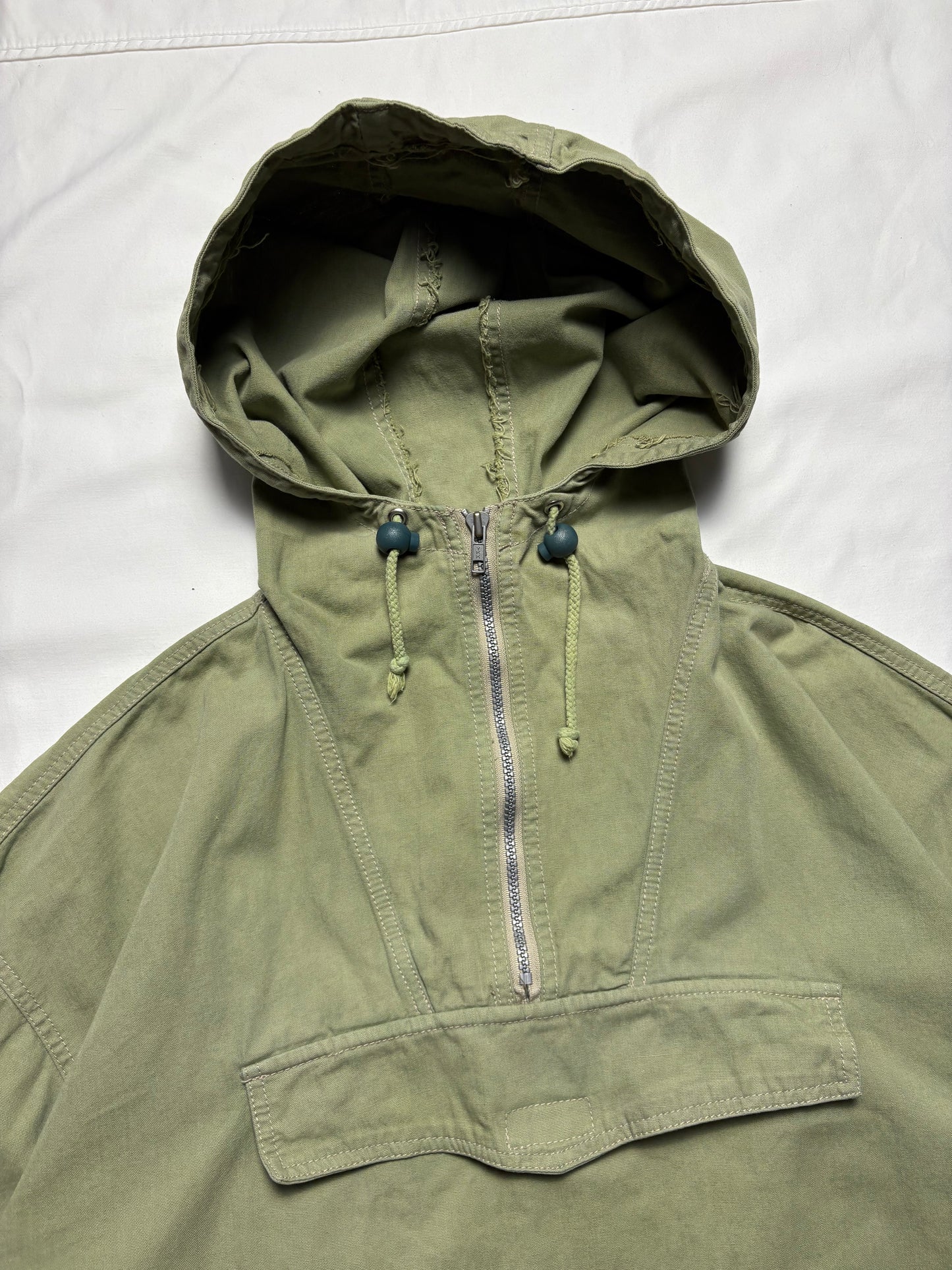 Vintage Blue-N-Rock Khaki Green Smock Jacket (S)