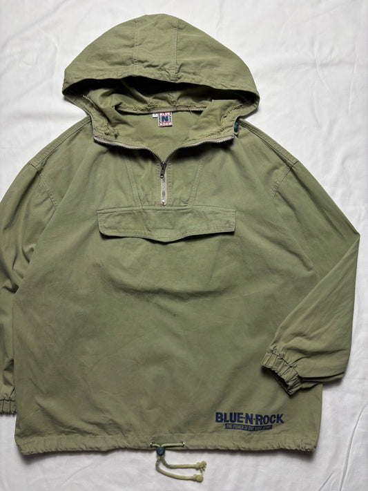 Vintage Blue-N-Rock Khaki Green Smock Jacket (S)