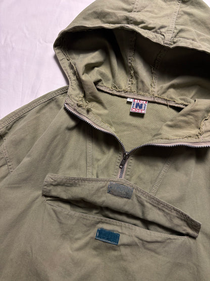 Vintage Blue-N-Rock Khaki Green Smock Jacket (S)