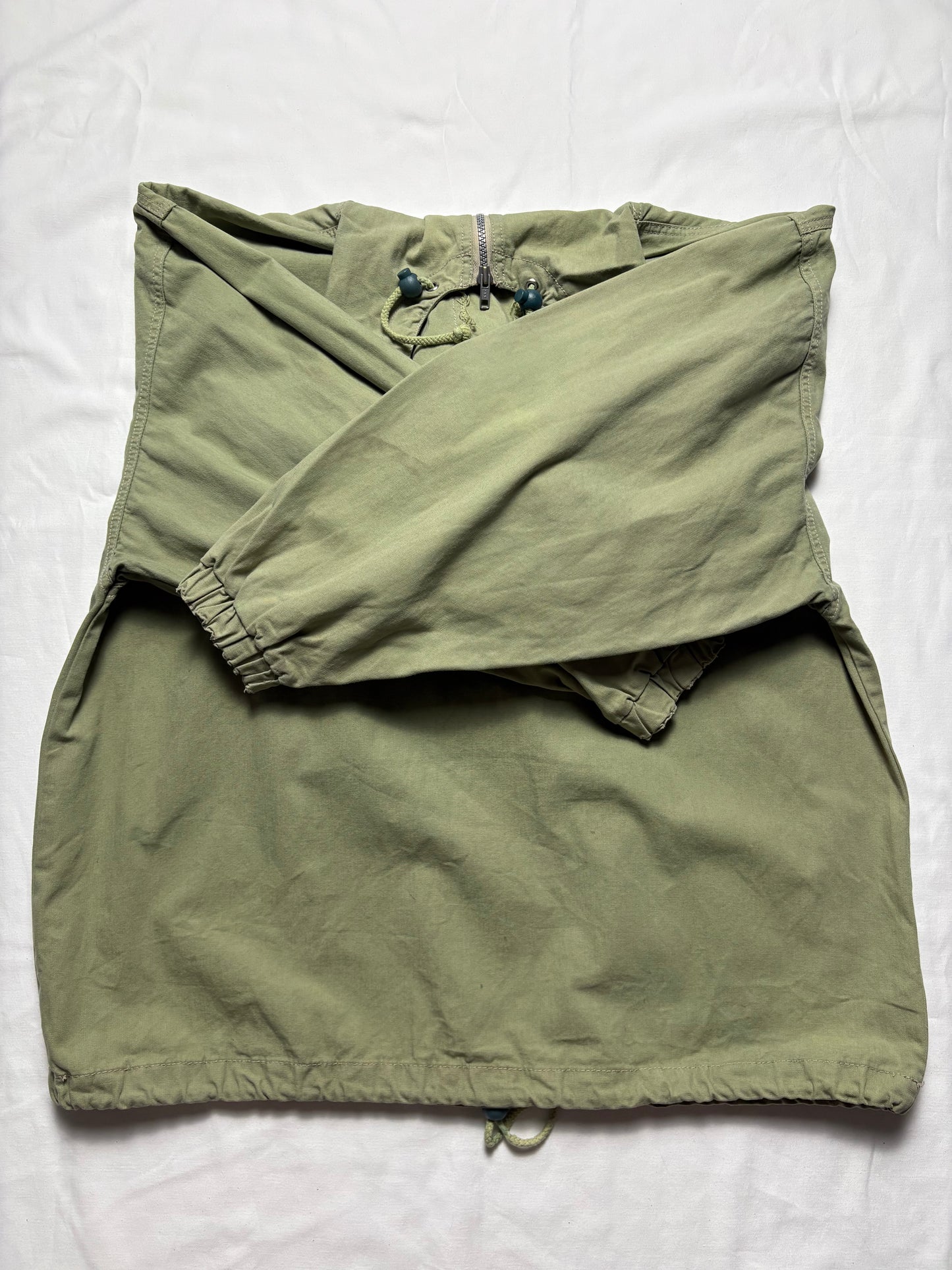 Vintage Blue-N-Rock Khaki Green Smock Jacket (S)