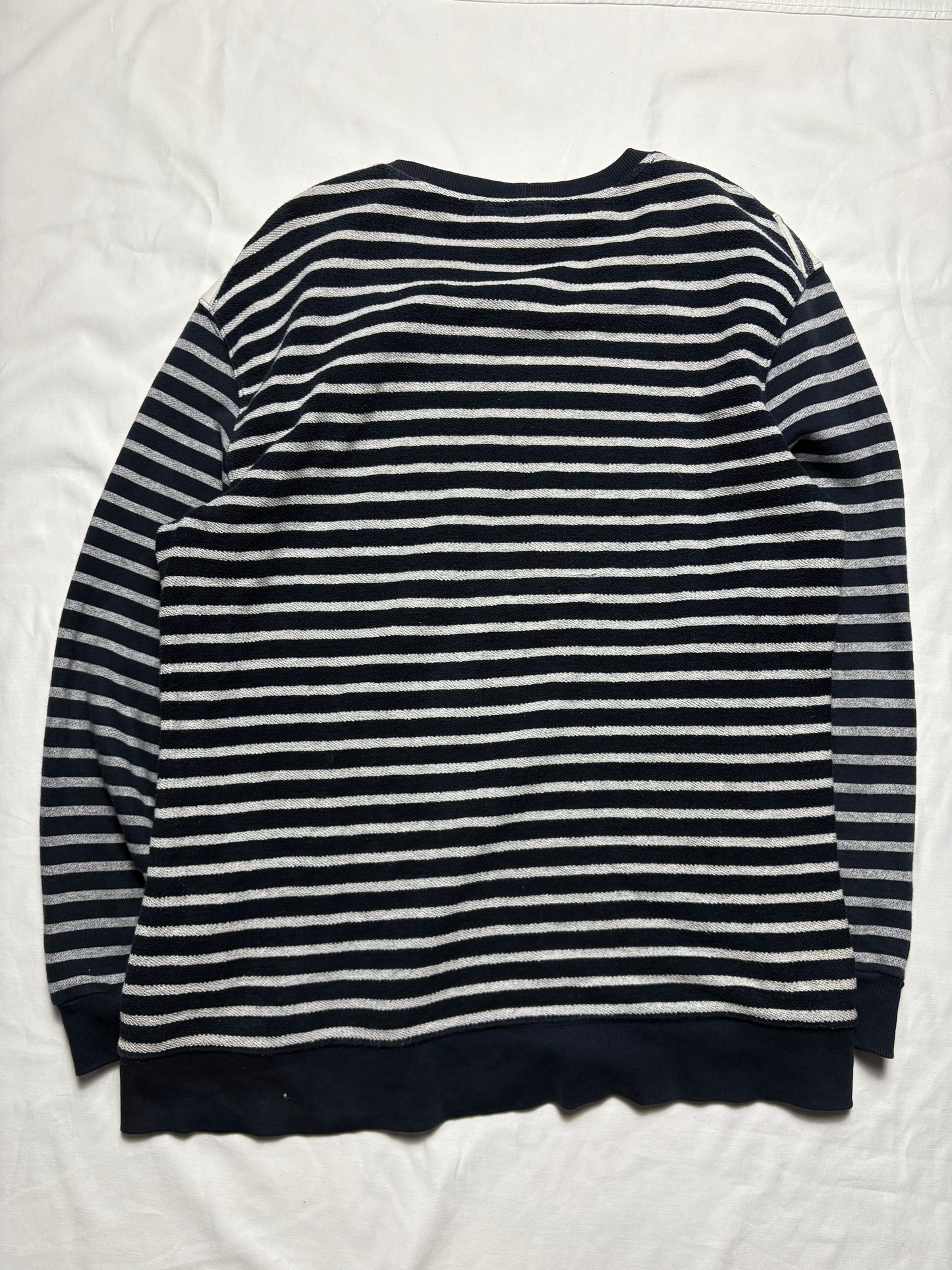 Armani Exchange 2000s Patch Work Stripe Knit Jumper (women's XL)