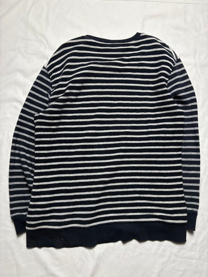 Armani Exchange 2000s Patch Work Stripe Knit Jumper (women's XL)