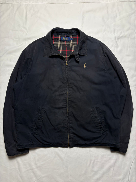 Vintage Ralph Lauren Classic Black Harrington Jacket (XL)