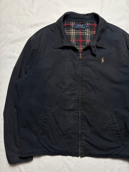 Vintage Ralph Lauren Classic Black Harrington Jacket (XL)