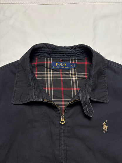 Vintage Ralph Lauren Classic Black Harrington Jacket (XL)