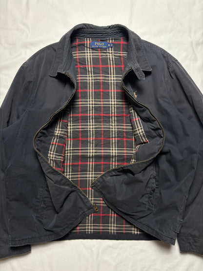 Vintage Ralph Lauren Classic Black Harrington Jacket (XL)
