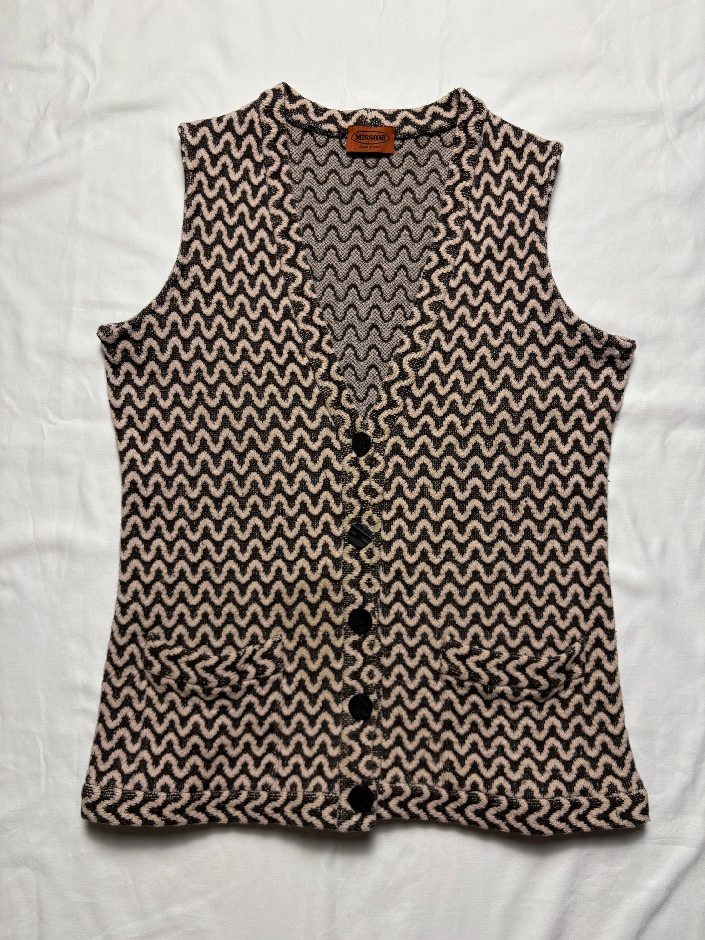 Missioni 90s Italian Made Patterned Cardigan (women's M)