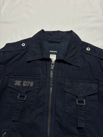 Diesel Black Panthers 00s Technical Zip Up Jacket (L)