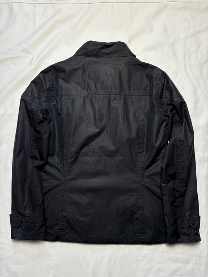 Barbour Utility Multi Pocket Black Wax Jacket (women's M)