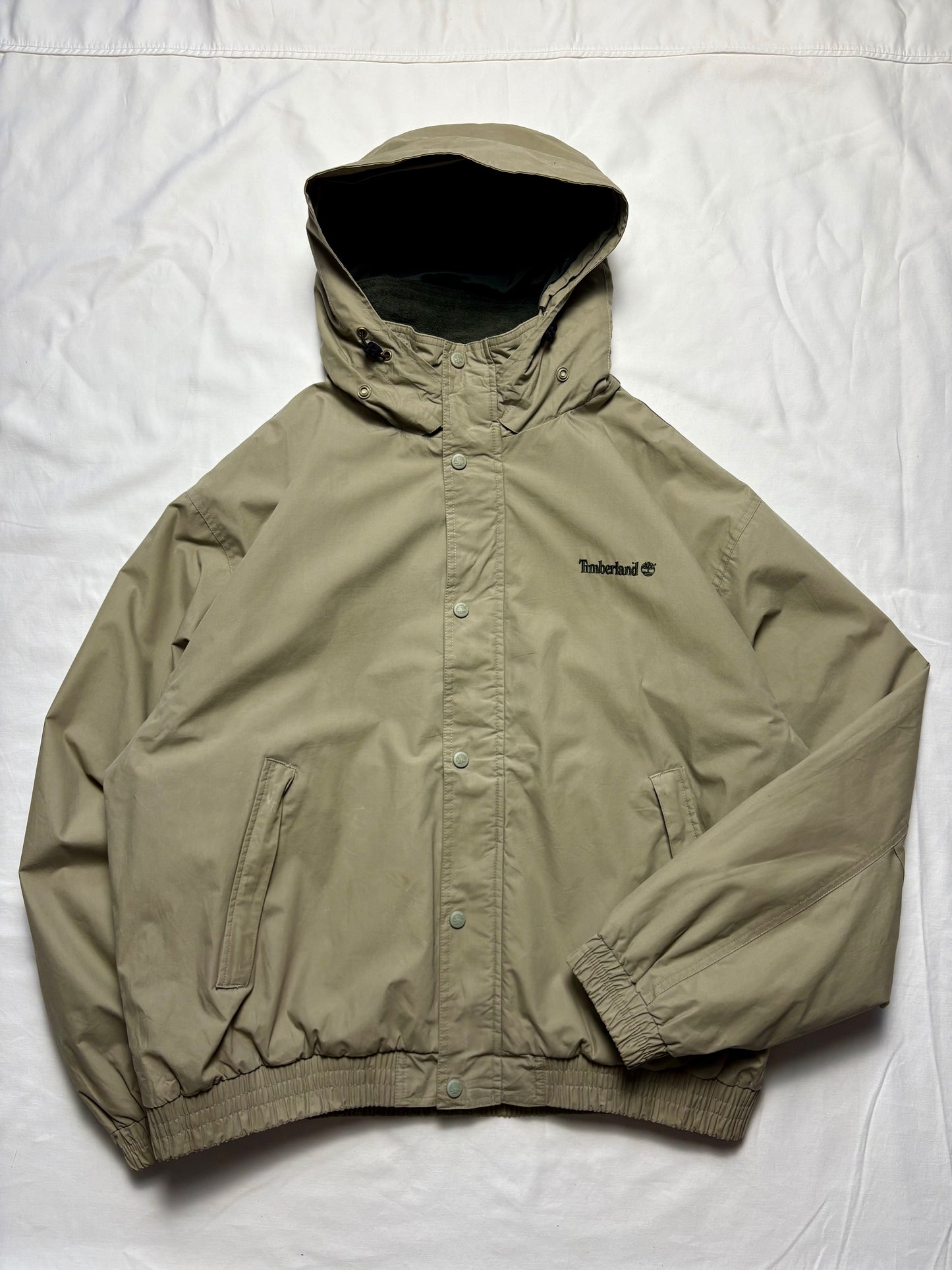 Timberland Weathergear 00s Khaki Green Canvas Jacket (XL)