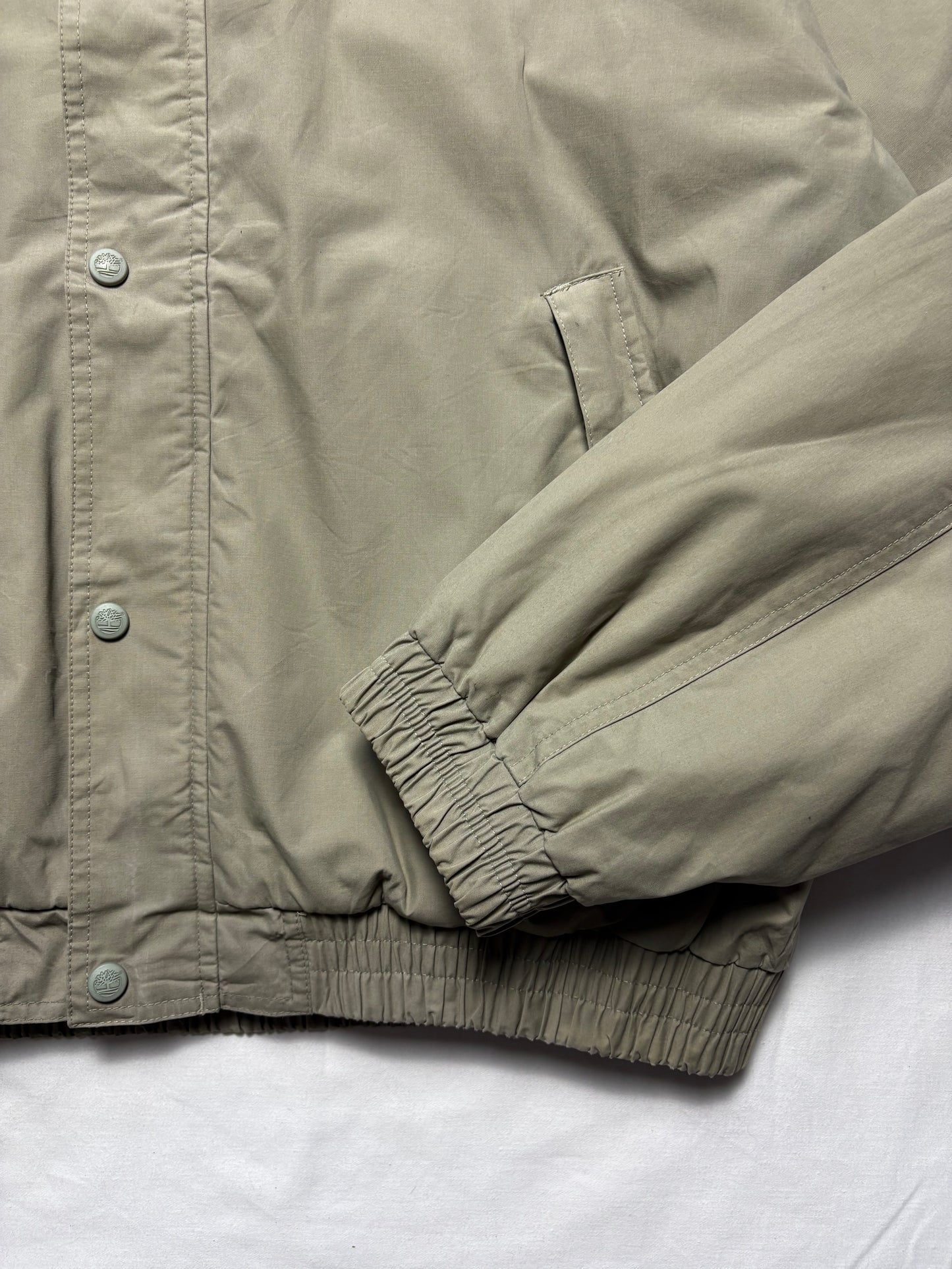 Timberland Weathergear 00s Khaki Green Canvas Jacket (XL)