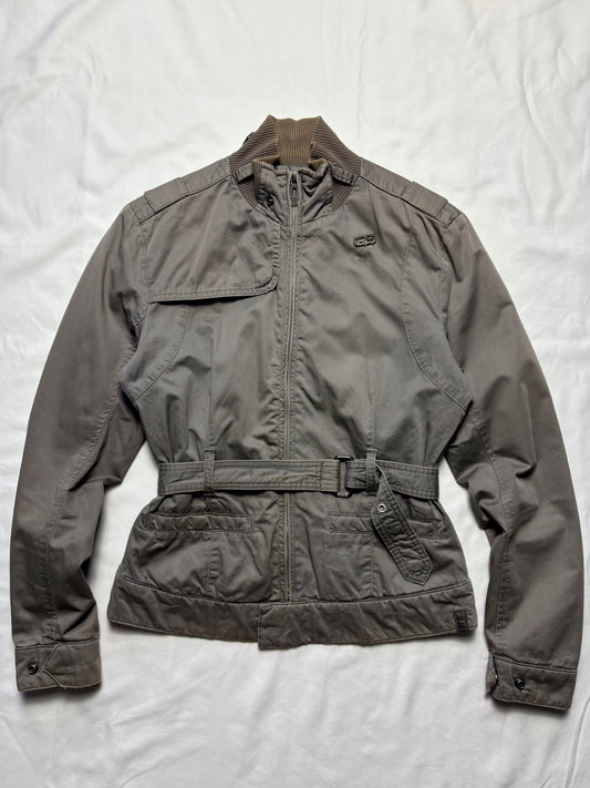G-Star Belted 00s Grey Zip Up Jacket (women's L)