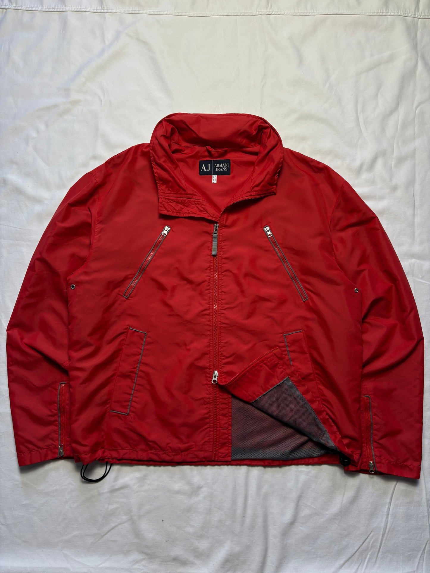 Armani Jeans 00s Double Zip Technical Windproof Jacket (L)