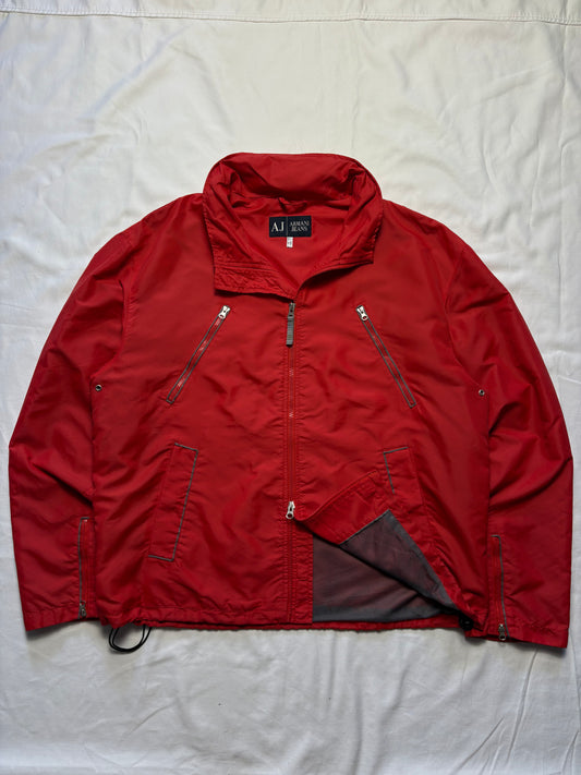 Armani Jeans 00s Double Zip Technical Windproof Jacket (L)