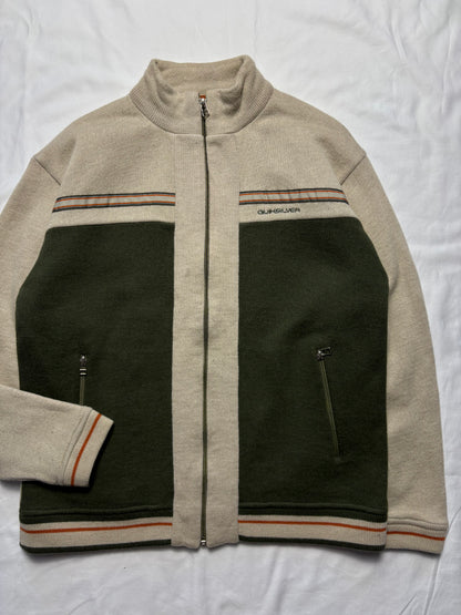 Quiksilver Surfwear 00s Heavyweight Zip Up Knit Jumper (L)