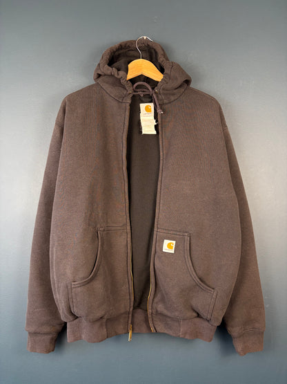 Vintage 90s Carhartt Thermal Lined Zip Up Hoodie (L)