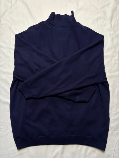 Paul & Shark 90s Navy Zip Up RIbbed Jacket (XXL)