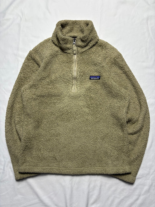 Patagonia Synchilla 00s Beige Quarter Zip Fleece (women's M)