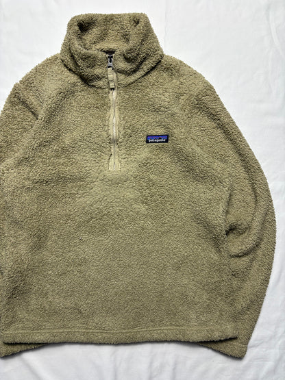 Patagonia Synchilla 00s Beige Quarter Zip Fleece (women's M)