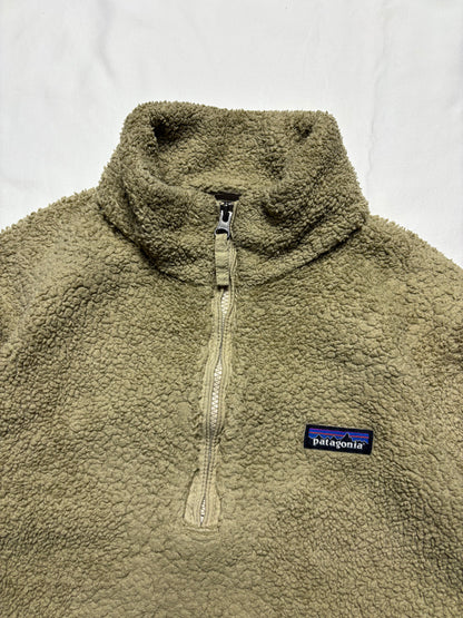 Patagonia Synchilla 00s Beige Quarter Zip Fleece (women's M)