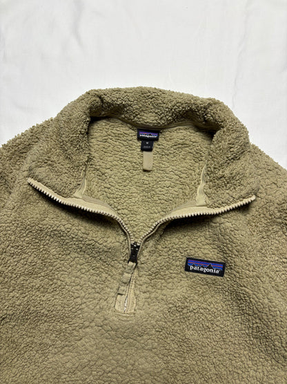 Patagonia Synchilla 00s Beige Quarter Zip Fleece (women's M)