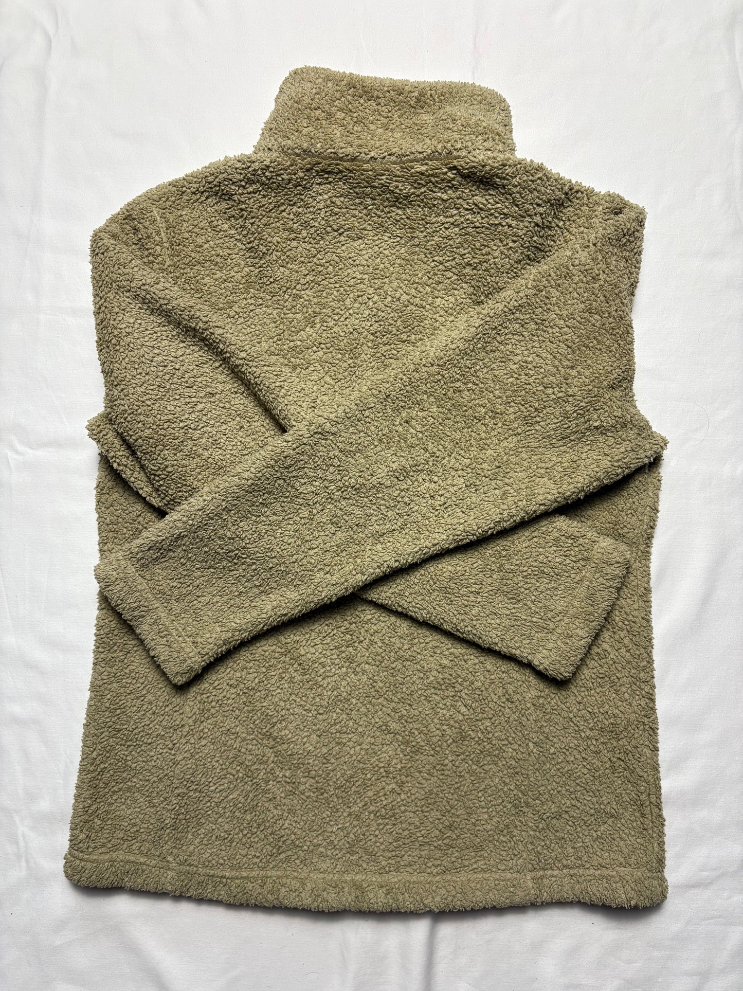 Patagonia Synchilla 00s Beige Quarter Zip Fleece (women's M)