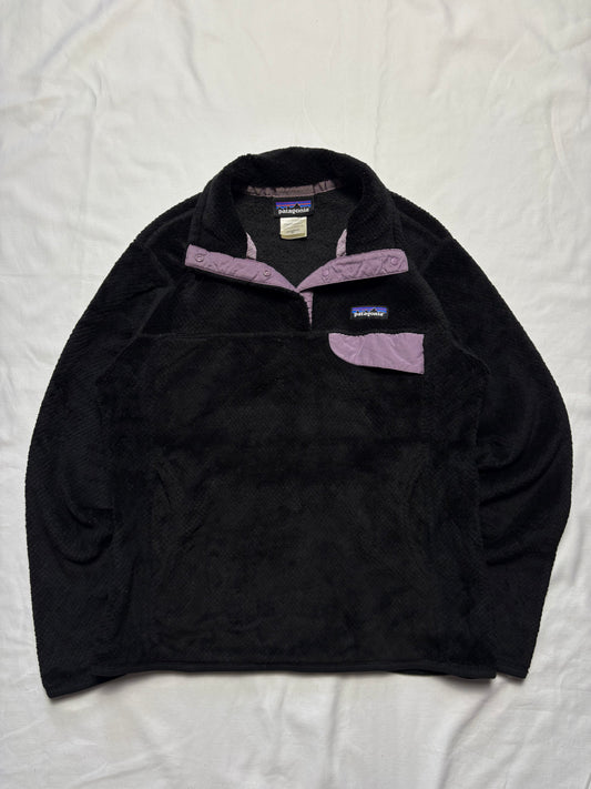Patagonia Synchilla 00s Black Pop Collar Fleece (women's M)
