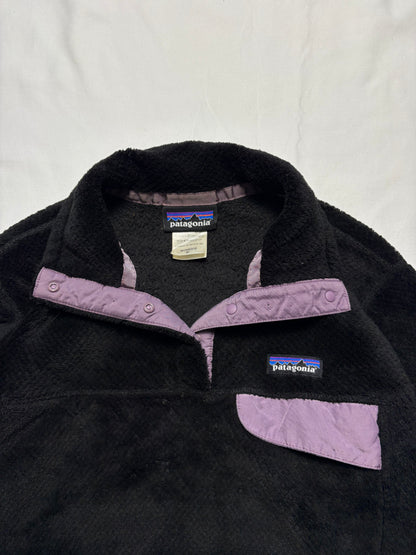 Patagonia Synchilla 00s Black Pop Collar Fleece (women's M)