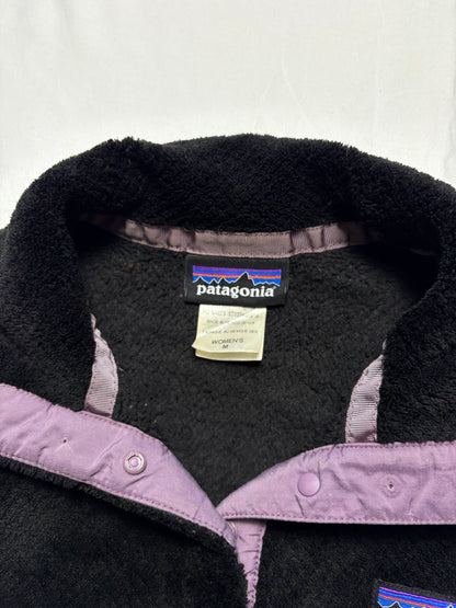 Patagonia Synchilla 00s Black Pop Collar Fleece (women's M)