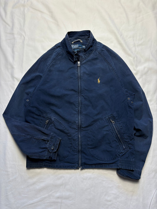 Vintage Ralph Lauren Classic Navy Harrington Jacket (M)
