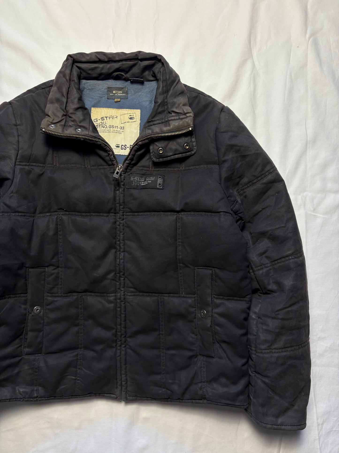 G-Star Industrial 2000s Heavy Patchwork Quilted Jacket (L)