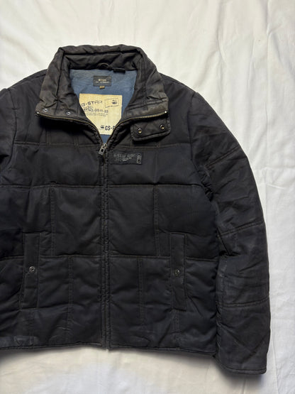 G-Star Industrial 2000s Heavy Patchwork Quilted Jacket (L)