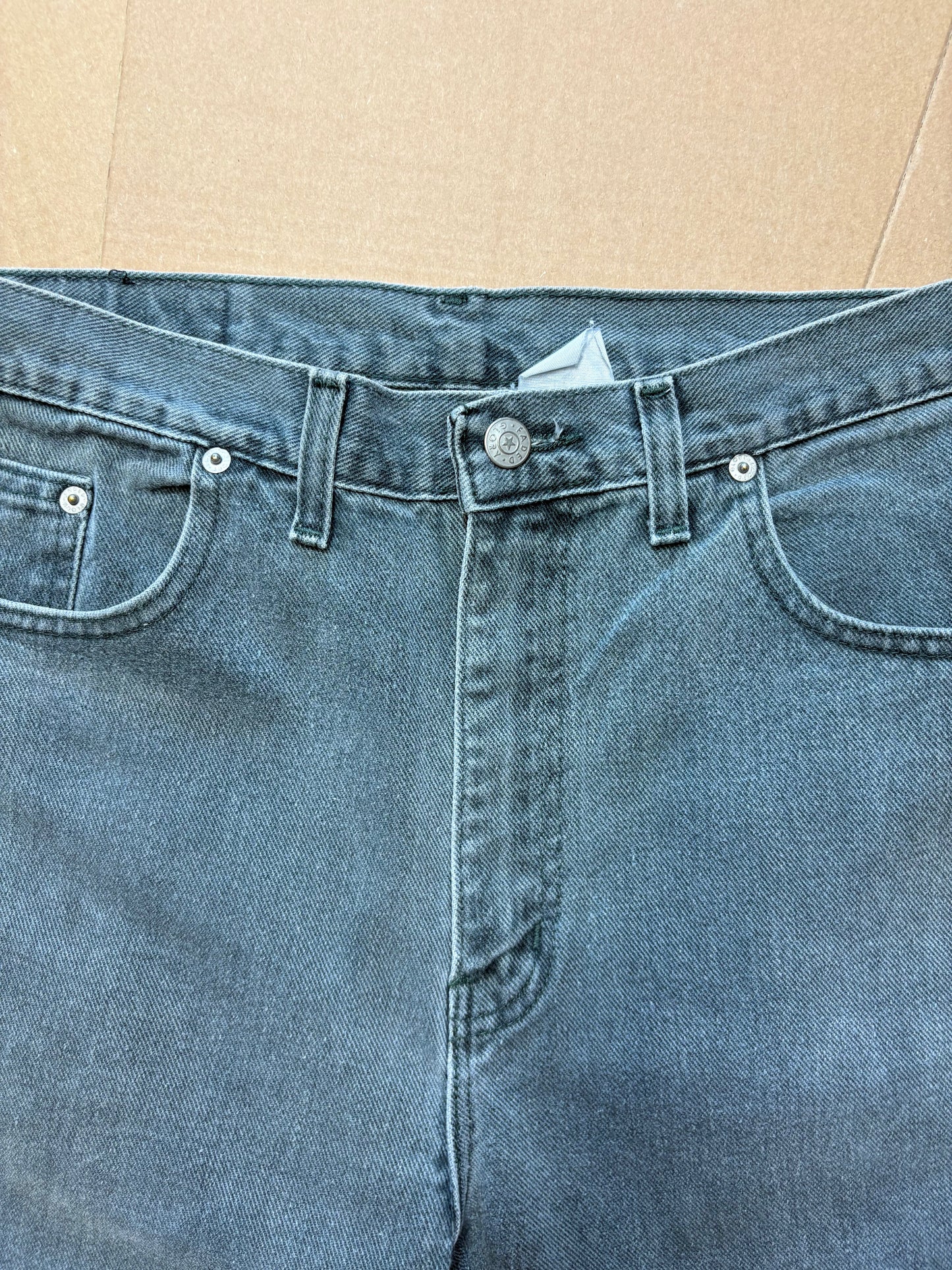 Vintage Petrol Blue Denim Shorts (32w)