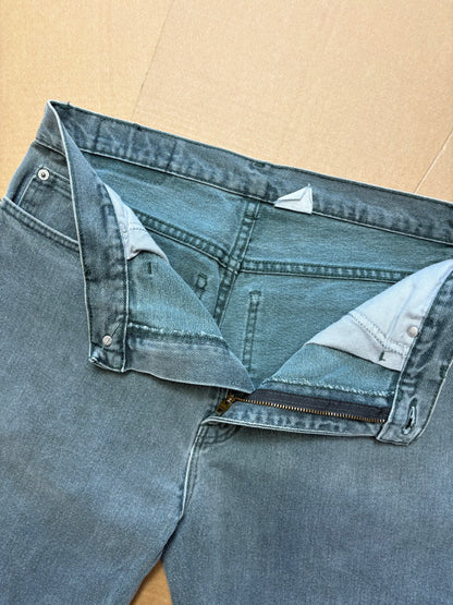 Vintage Petrol Blue Denim Shorts (32w)