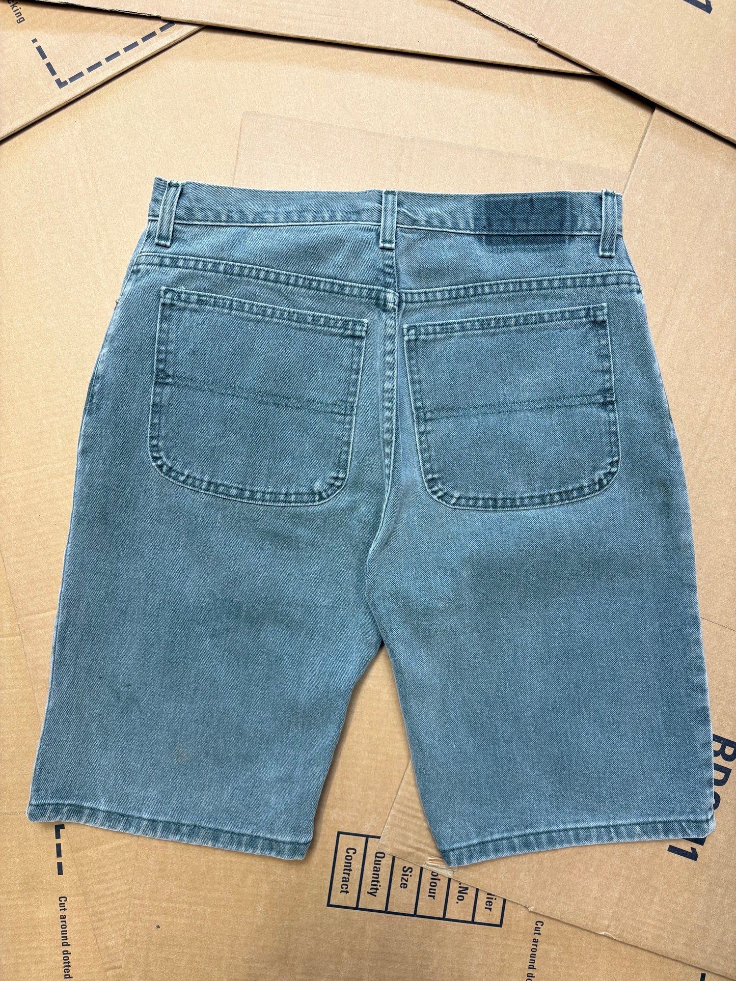 Vintage Petrol Blue Denim Shorts (32w)