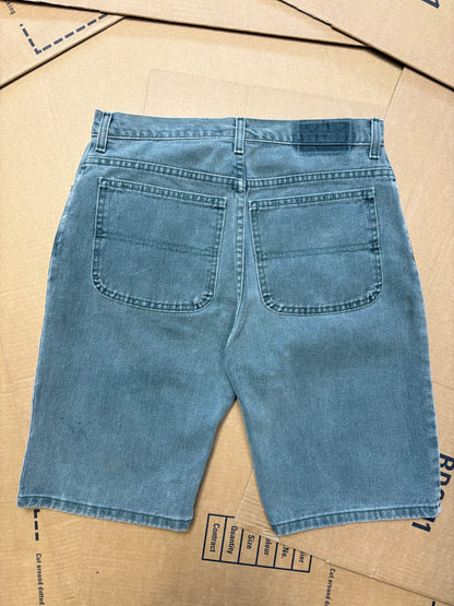Vintage Petrol Blue Denim Shorts (32w)