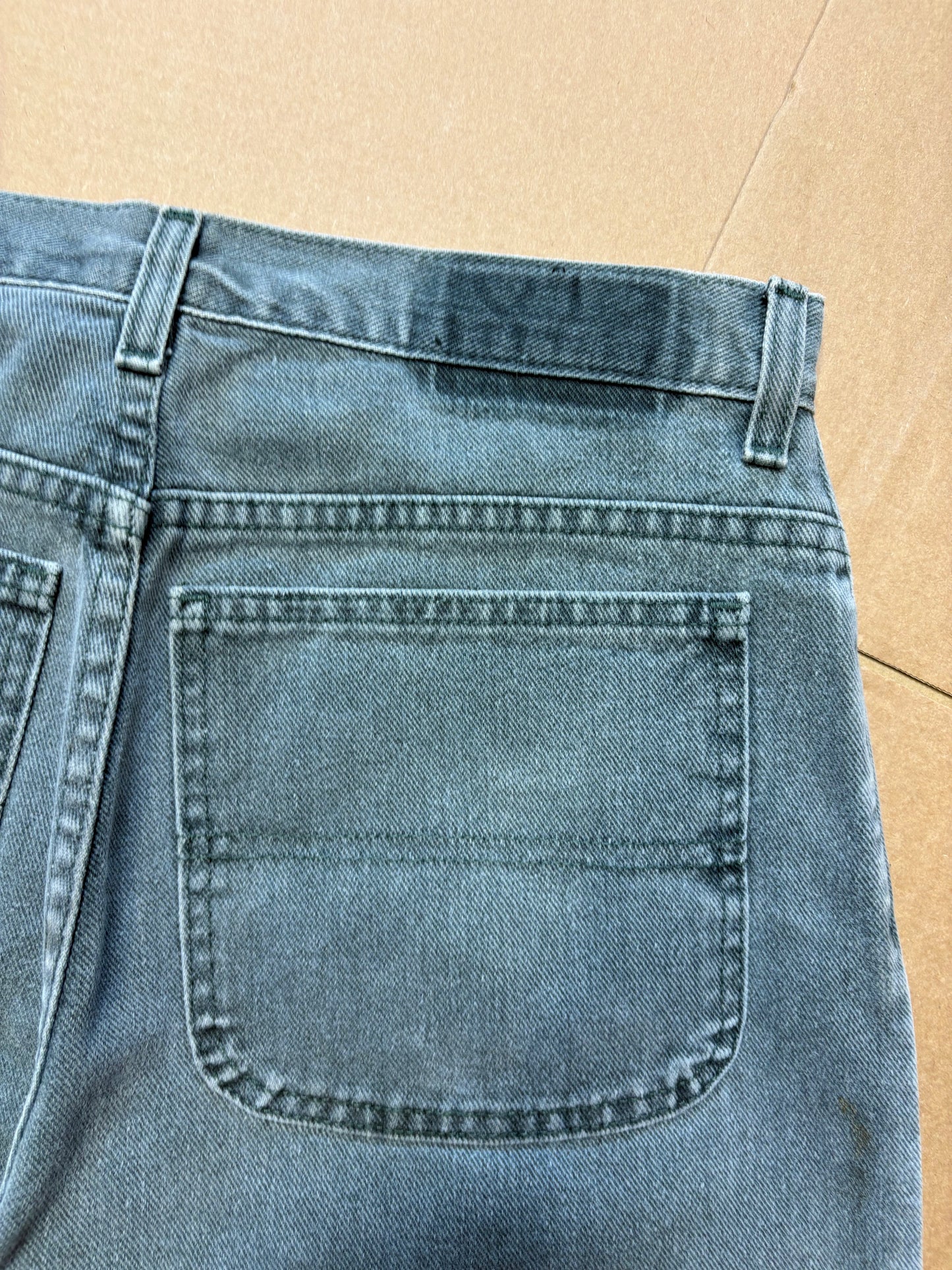 Vintage Petrol Blue Denim Shorts (32w)