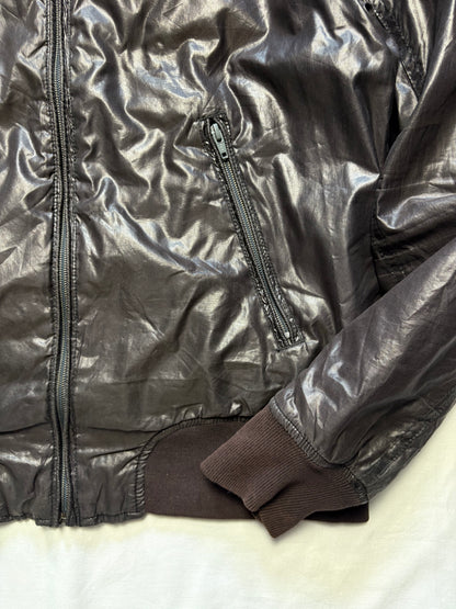 Diesel Industry 2000s Brown Shine Hooded Jacket (M)