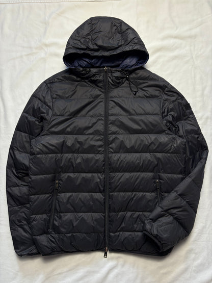 Armani Jeans 2000s Double Zip Black Puffer Jacket (M)