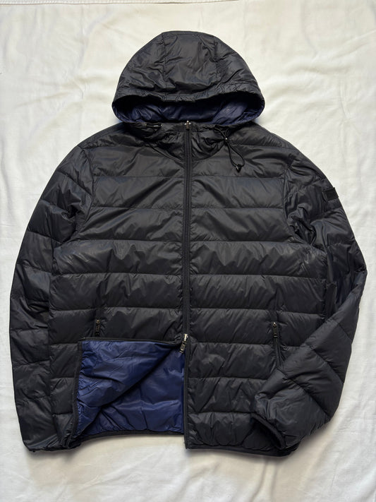 Armani Jeans 2000s Double Zip Black Puffer Jacket (M)