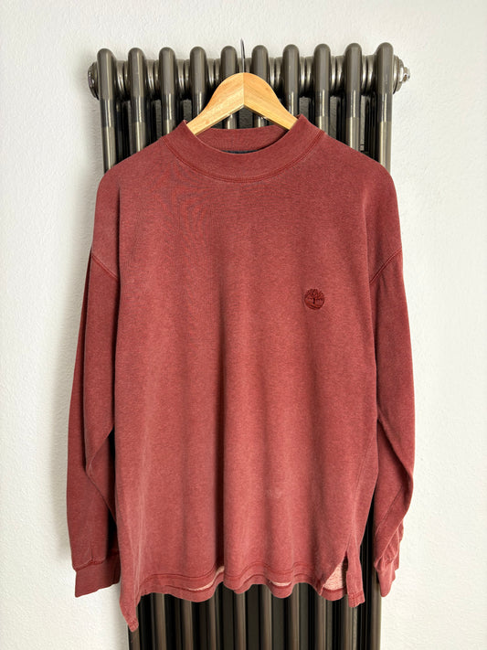 Timberland Weathergear Washed Burgundy Longsleeve Top (M)