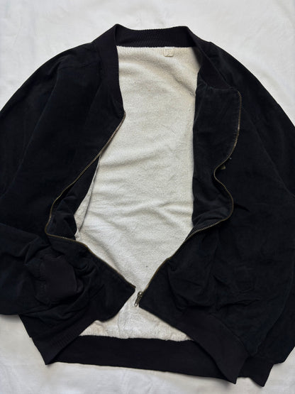 UK Rave 90s God Bless 2CB Black Suede Jacket (M)