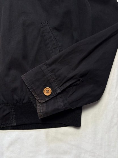 Fred Perry 00s Black Canvas Harrington Jacket (M)