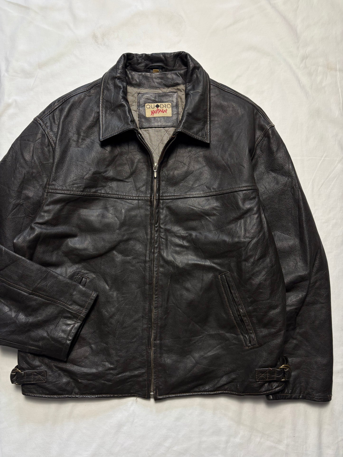 Vintage 90s Genuine Leather Jacket (L)